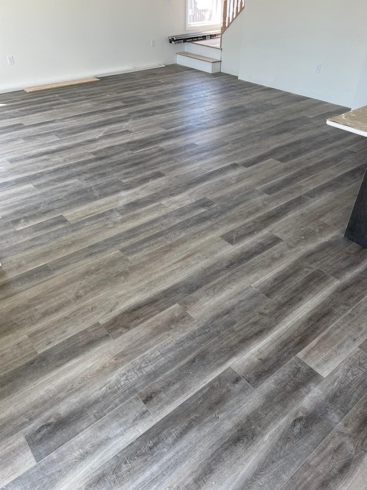 Premium vinyl plank flooring installation showcase