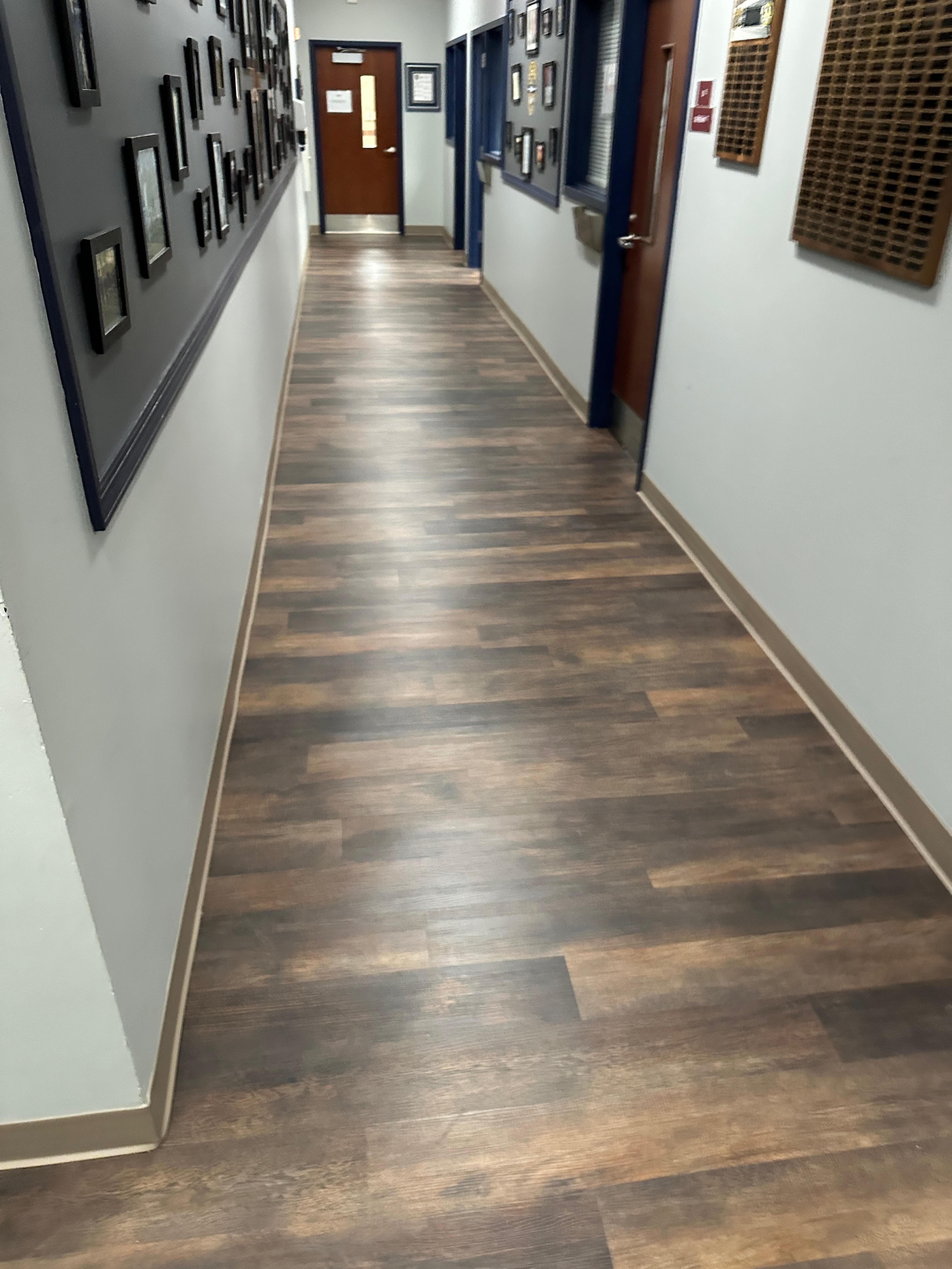 Complete floor transformation with waterproof vinyl